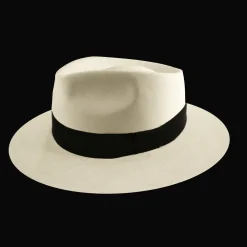 Fine Montecristi Panama Hat Fedora HandWoven by Domingo Carranza.