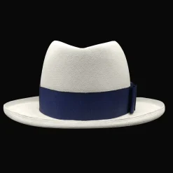 Fine Montecristi Panama Hat Homburg Genuine HandWoven Hat by Domingo Carranza. New brim model, exclusive crown shape. Panama hats nyc.