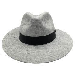 Domingo Carranza Fur Felt Hat model Fedora color grey