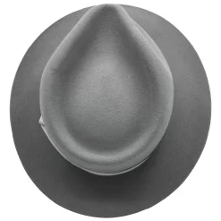 Classic Fedora grey Fur Felt Hat by Domingo Carranza