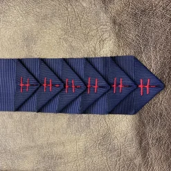 Decorative Grosgrain Ribbon.Folded, sewn, starched and ironed by hand.