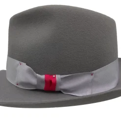 Grey Classic Fedora by Domingo Carranza