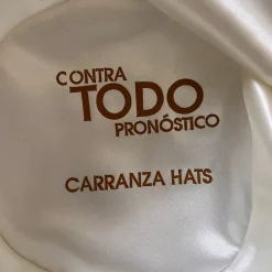 Lining of the hat of the master Joaquin Sabina