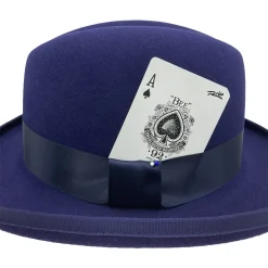 Purple Fur Felt Hat by Domingo Carranza