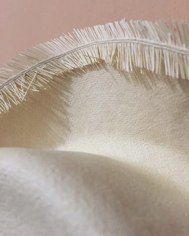 Montecristi Panama hat by Domingo Carranza hats ready for azocado the last step of weaving process