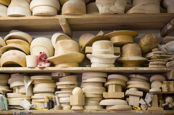All the wooden lasts to block hats by hand are made by hand and for each costumer, this an authentic Montecristi Panama hat by Domingo Carranza Hats